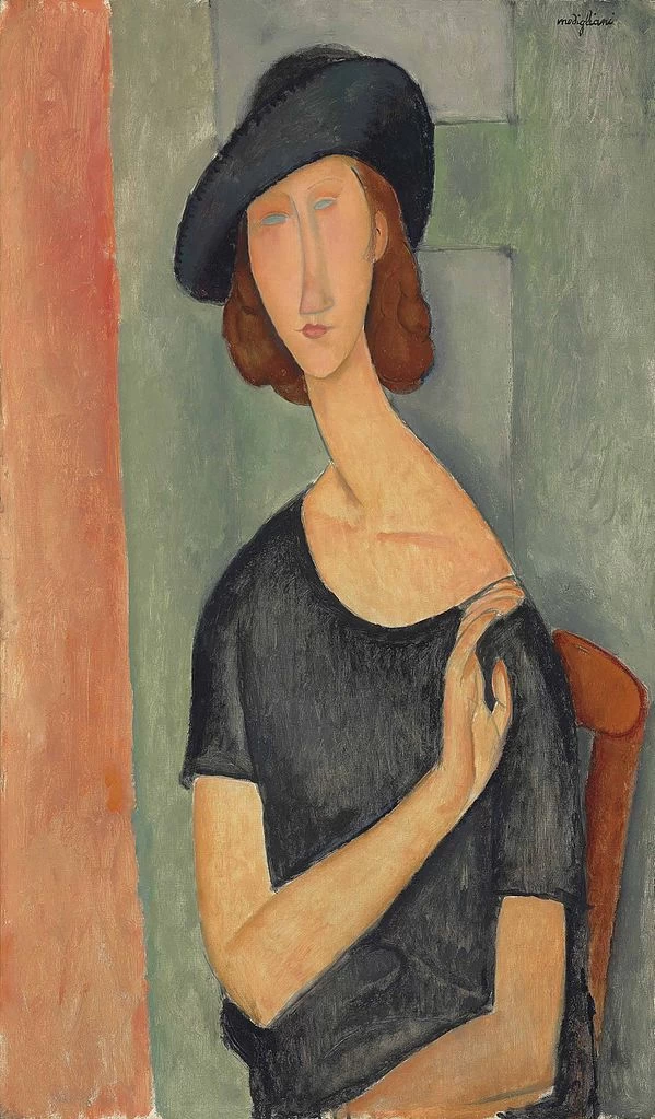 Amedeo Modigliani - 159, Ritratto di Jeanne Hébuterne con cappello, 1919